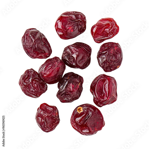 A cluster of dried cranberries, a healthy and delicious snack.