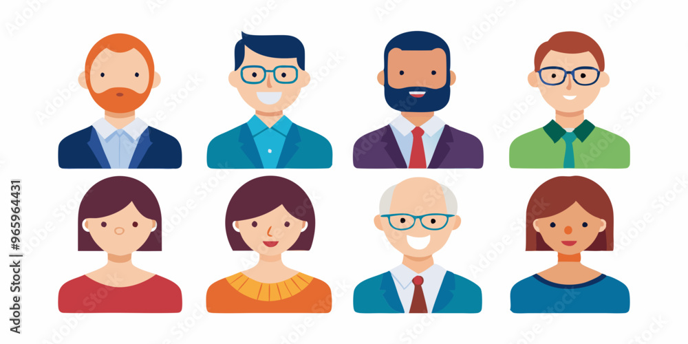 set of people icons, people in contact on social networks, white background set of people icons, people in contact on social networks, white background