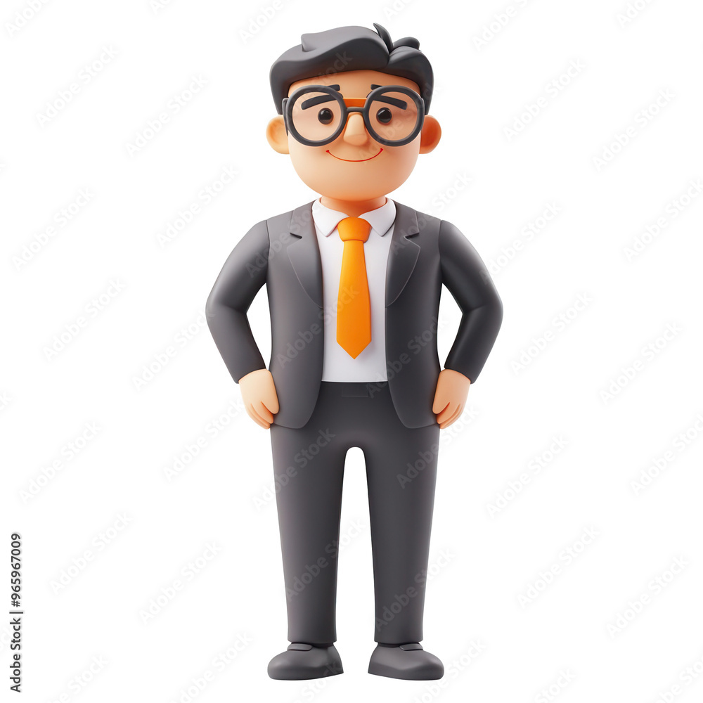 PR manager , 3D illustration on transparent background PR manager , 3D illustration on transparent background