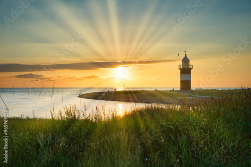 Abendsonne Nordseeküste Deutschland
