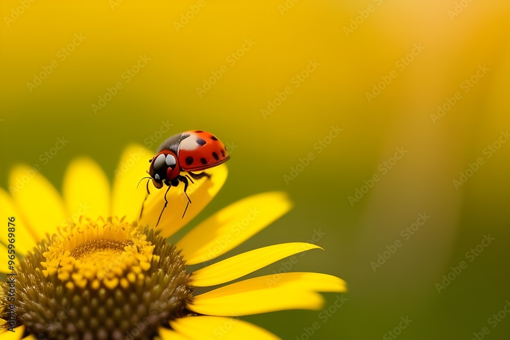 a close-up macro shot of a ladybug a close-up macro shot of a ladybug