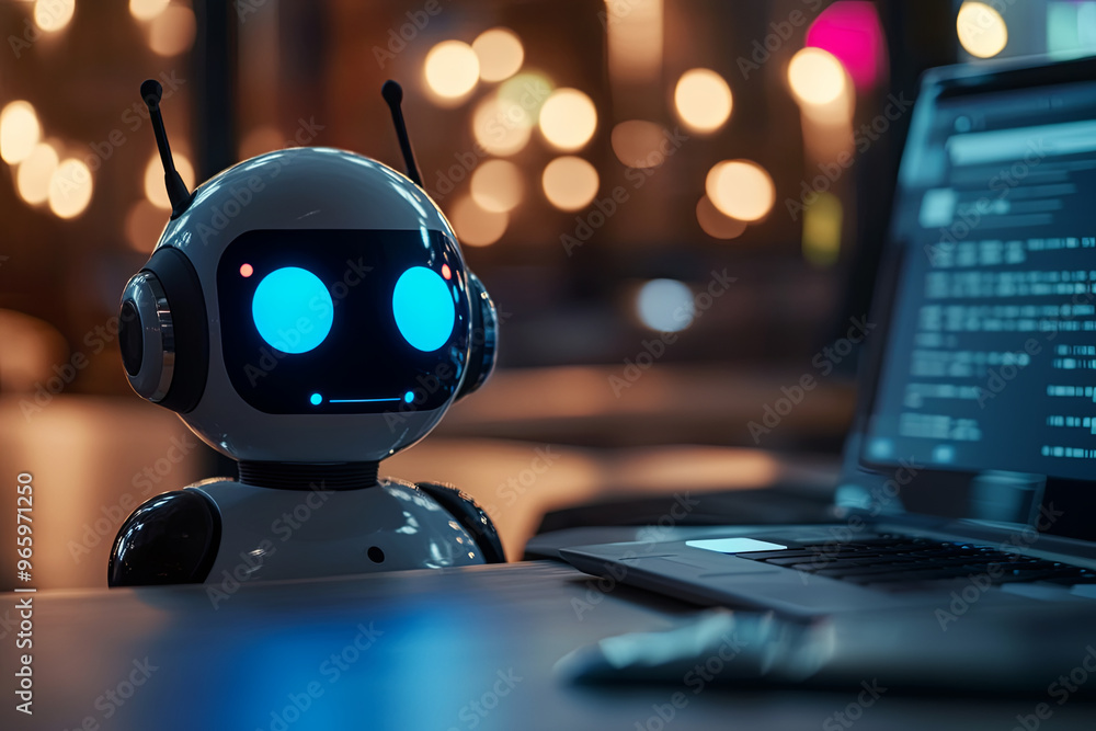 Chatbot interaction on a website with text bubbles
Chatbot interaction on a website with text bubbles