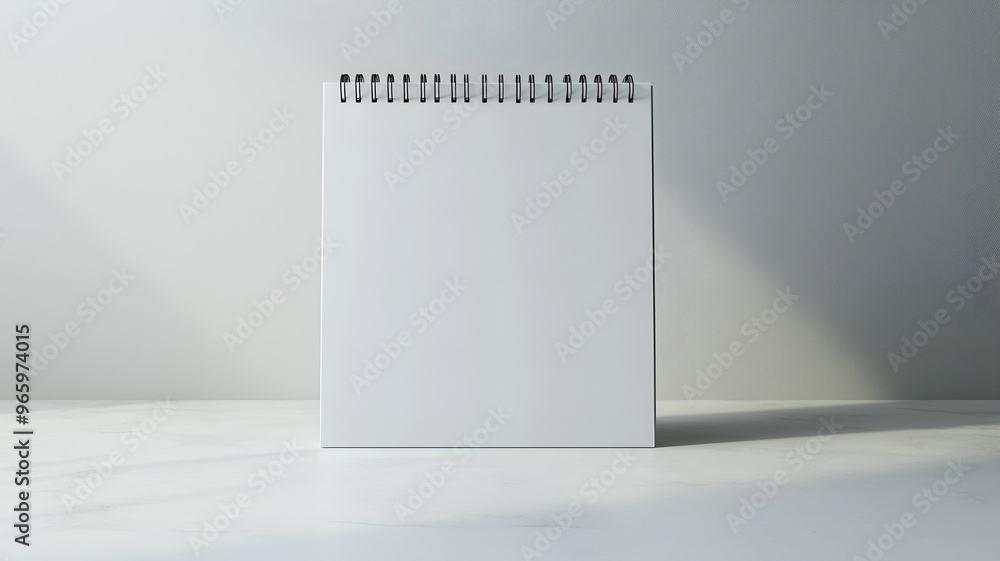 An empty desk calendar standing upright, representing a new beginning. An empty desk calendar standing upright, representing a new beginning.