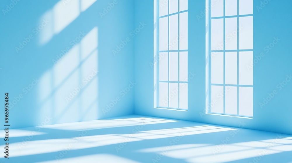 abstract minimalistic background in light blue with shadows and window light ideal for product presentation creating a smooth and subtle design perfect for modern aesthetics abstract minimalistic background in light blue with shadows and window light ideal for product presentation creating a smooth and subtle design perfect for modern aesthetics