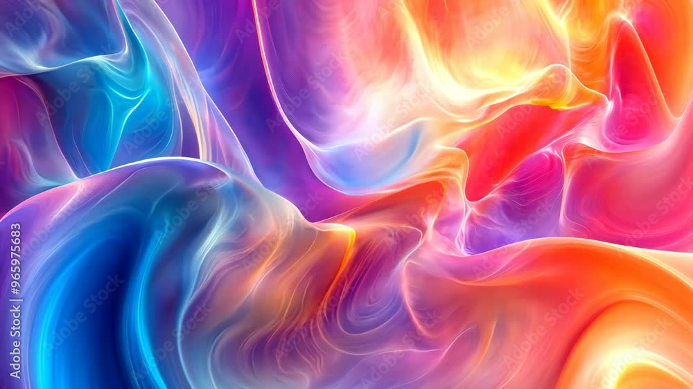 Vibrant swirls of color blend together in an abstract display of light and movement at dusk Vibrant swirls of color blend together in an abstract display of light and movement at dusk