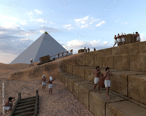 Construction of pyramids in ancient Egypt