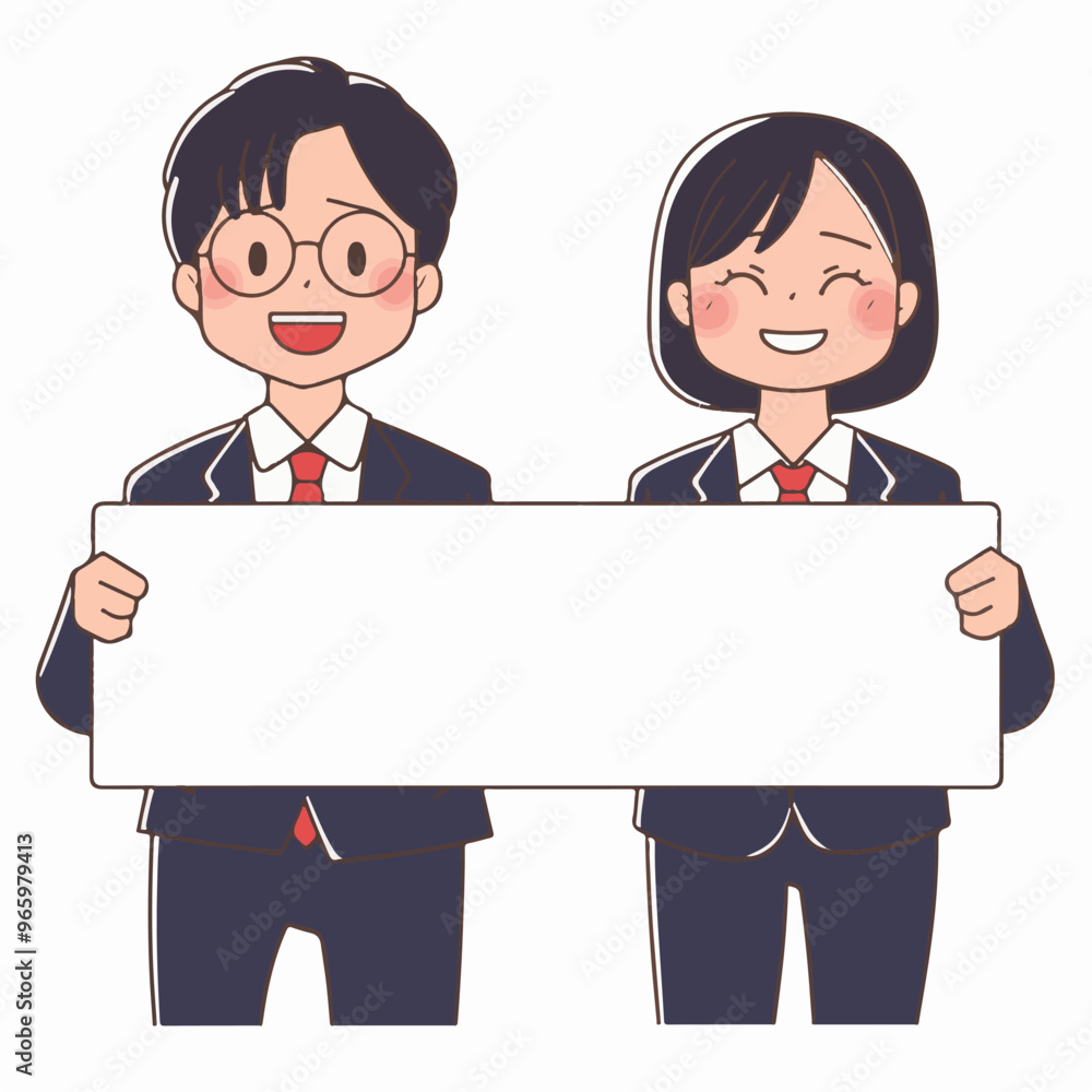 Simple illustration. student holding a board with illustration. Simple illustration. student holding a board with illustration.
