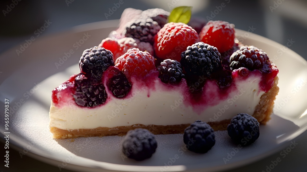 Delicious Cheesecake with Fresh Berries Delicious Cheesecake with Fresh Berries