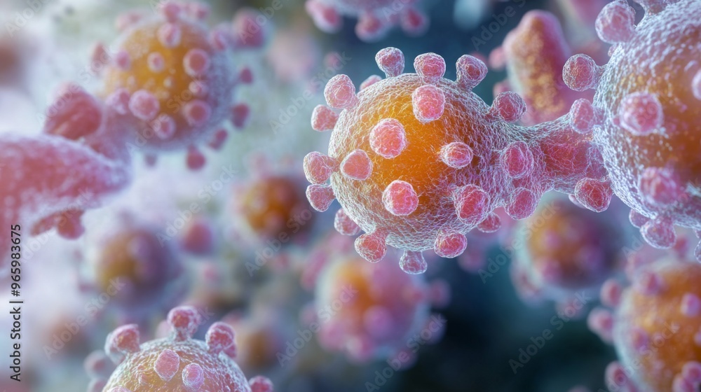 Monkeypox virus is a smallpox-like viral infection transmitted from animals to humans. monkeypox 3d illustration. Pox, Mpox (monkey pox) or poxvirida Monkeypox virus is a smallpox-like viral infection transmitted from animals to humans. monkeypox 3d illustration. Pox, Mpox (monkey pox) or poxvirida