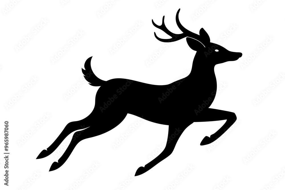 Fototapeta premium deer silhouette vector