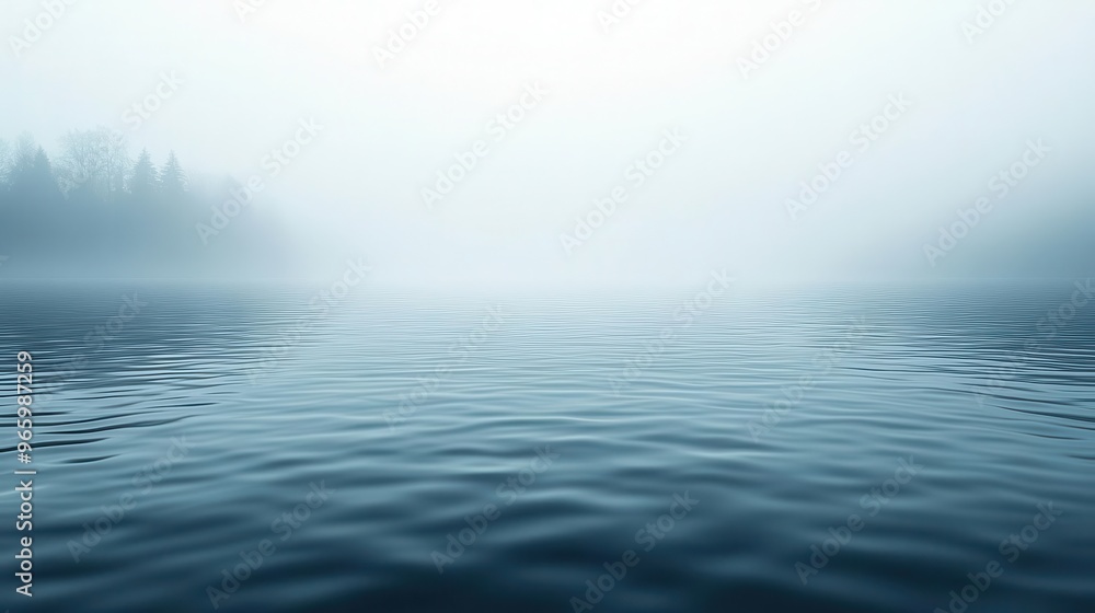 Obraz premium Minimalist abstract with foggy ripples, blending seamlessly into the background