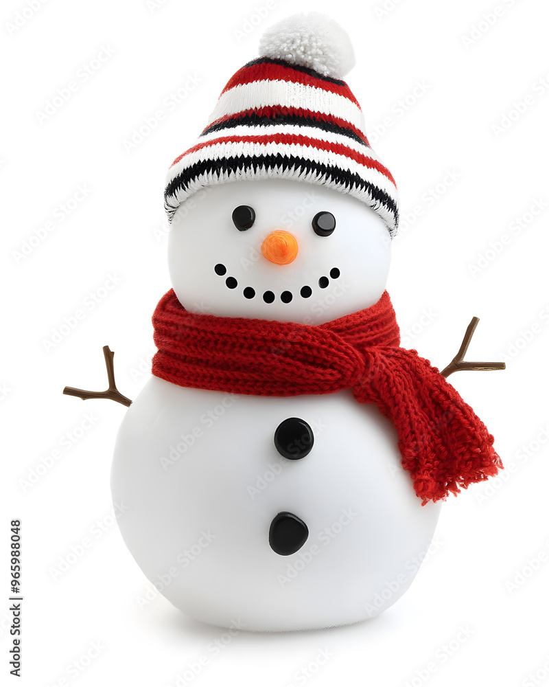Cute Snowman isolated on white background Cute Snowman isolated on white background