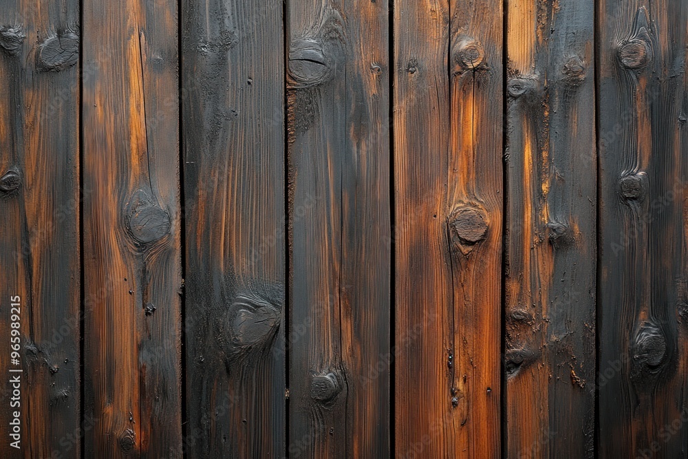 Weathered Wooden Planks with Knots and Grain Weathered Wooden Planks with Knots and Grain