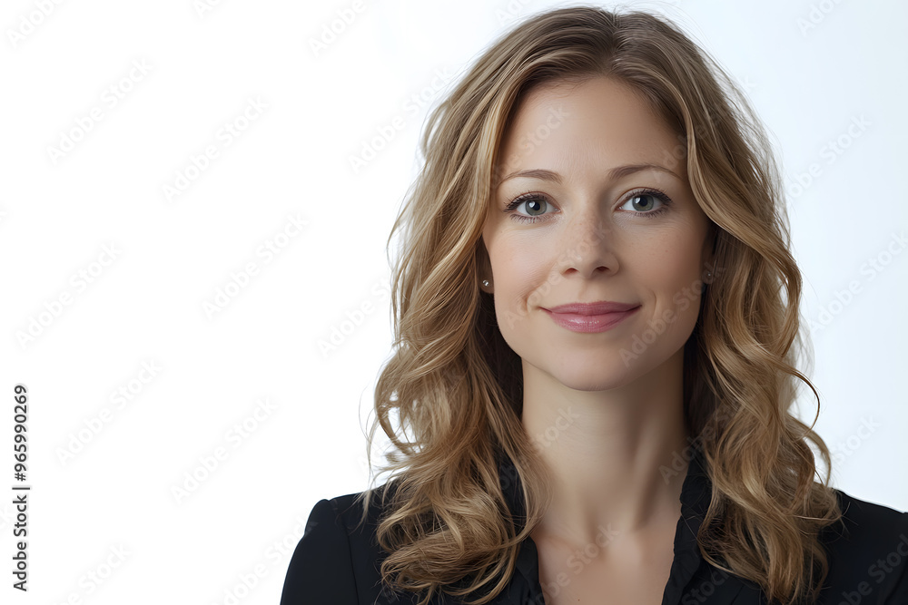 Portrait of middle age woman isolated on white background Portrait of middle age woman isolated on white background