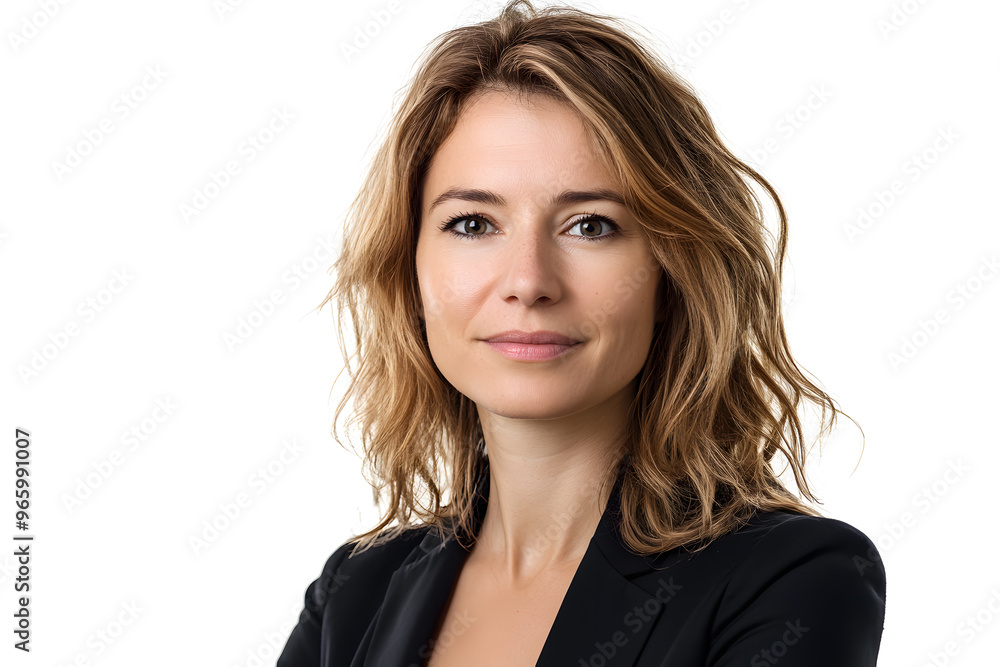 Business portrait of middle age woman isolated on white background Business portrait of middle age woman isolated on white background