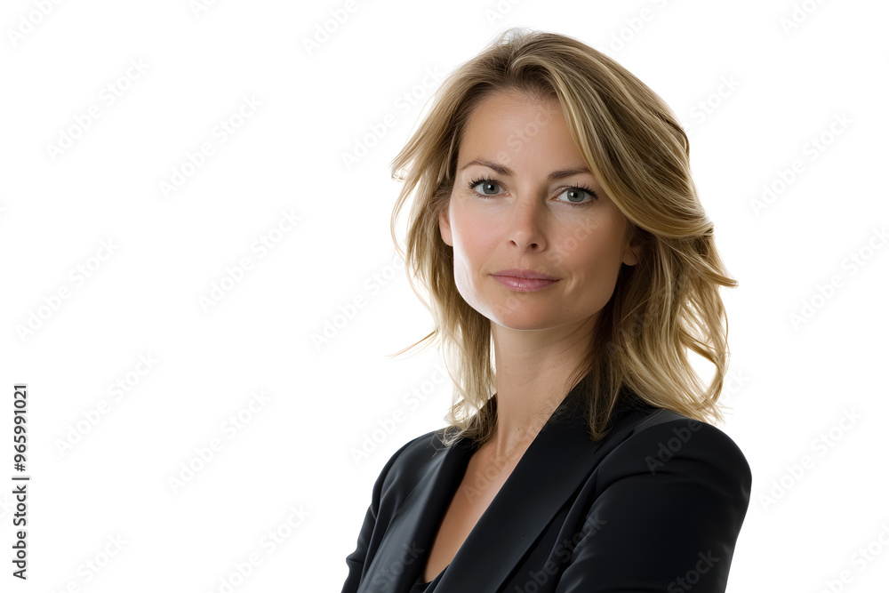 Business portrait of middle age woman isolated on white background Business portrait of middle age woman isolated on white background
