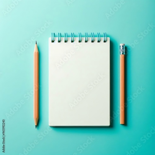 notebook and pencil