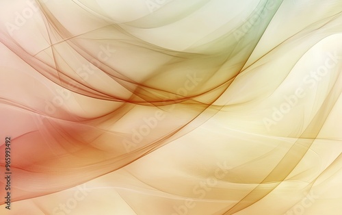 Serene Flow - Soft Abstract Background with Gentle Curves and Muted Colors, Calming Brushstroke Texture