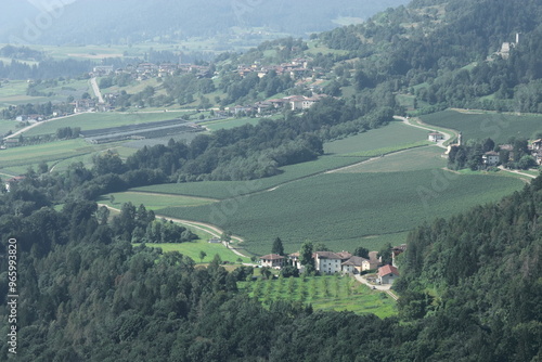 Veduta della campagna toscana nei pressi di Firenze, Centro Italia photo