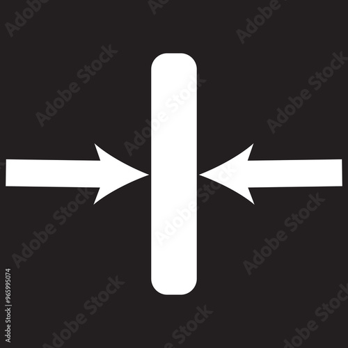 Thickness icon , isolated on white background. vector illustration. EPS 10/AI