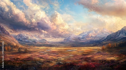 Vast landscape artwork for wallpaper or cover design