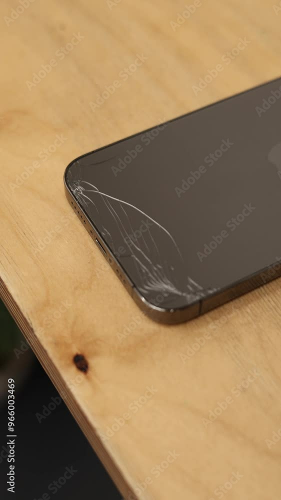mobile phone cracked vertical video mobile phone cracked vertical video