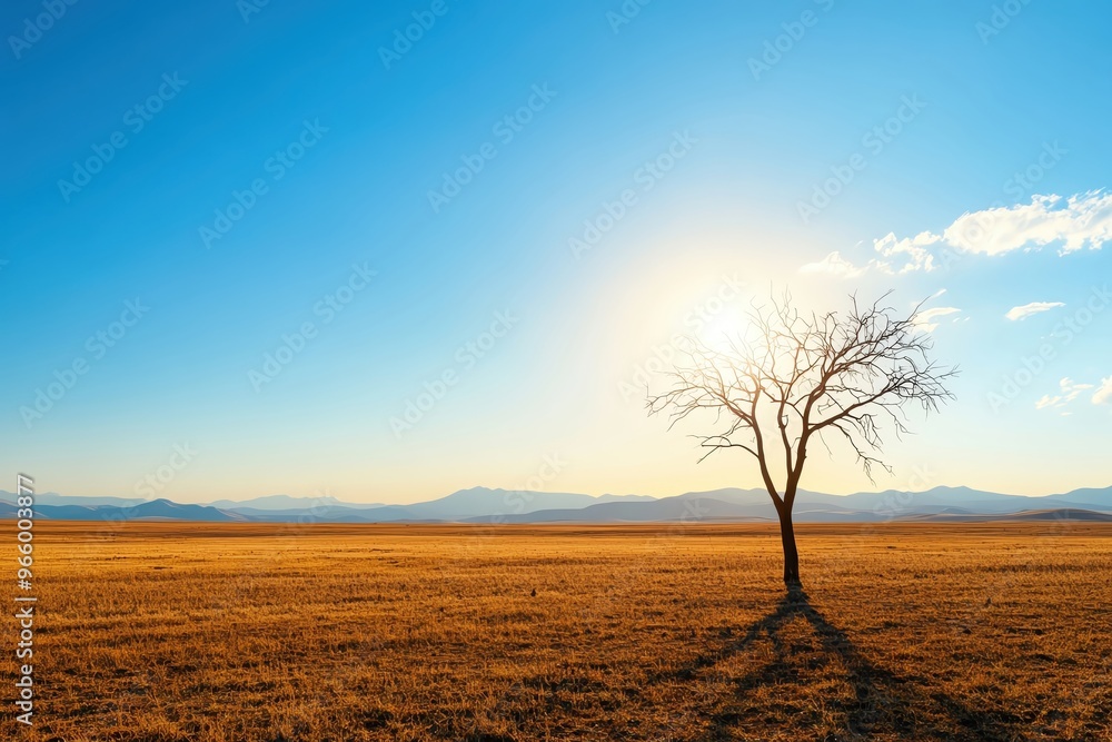 A solitary tree stands against a vibrant sky, capturing a serene landscape at sunset. Perfect for nature and solitude themes. A solitary tree stands against a vibrant sky, capturing a serene landscape at sunset. Perfect for nature and solitude themes.