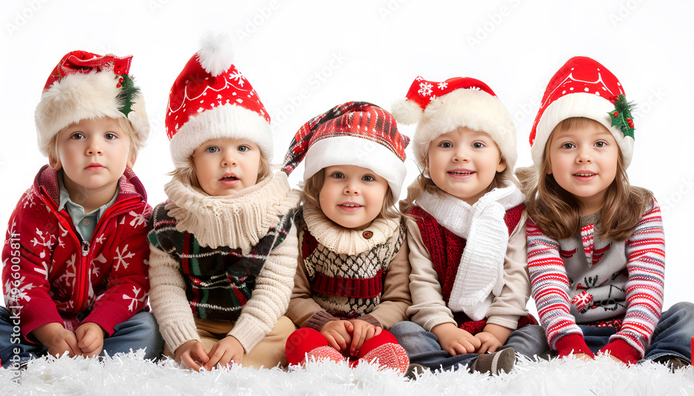 Christmas, gift and portrait of happy kids on floor in home with excited face, festive celebration and bonding together. Present, surprise and children with holiday fun, tree and winter vacation Christmas, gift and portrait of happy kids on floor in home with excited face, festive celebration and bonding together. Present, surprise and children with holiday fun, tree and winter vacation