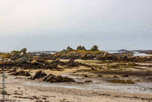 Paysage des Iles Chausey, Granville, Manche, Normandie, France photo