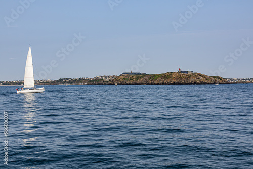 Paysage des Iles Chausey, Granville, Manche, Normandie, France photo