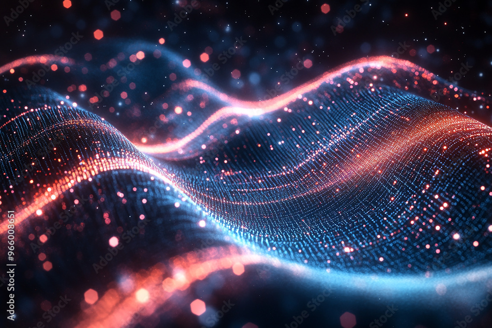 Abstract wave particle technology background
Abstract wave particle technology background