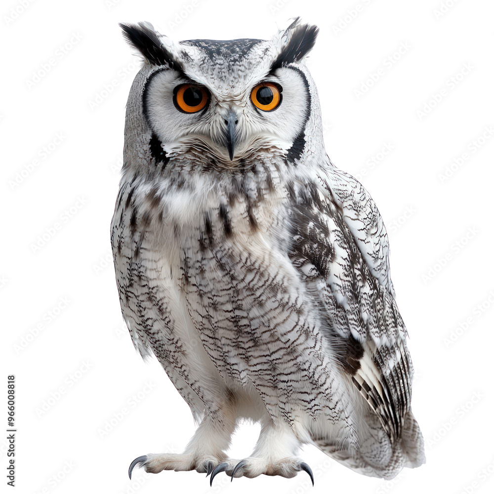 Obraz premium The Wise Owl A Majestic Portrait of a Powerful Bird.