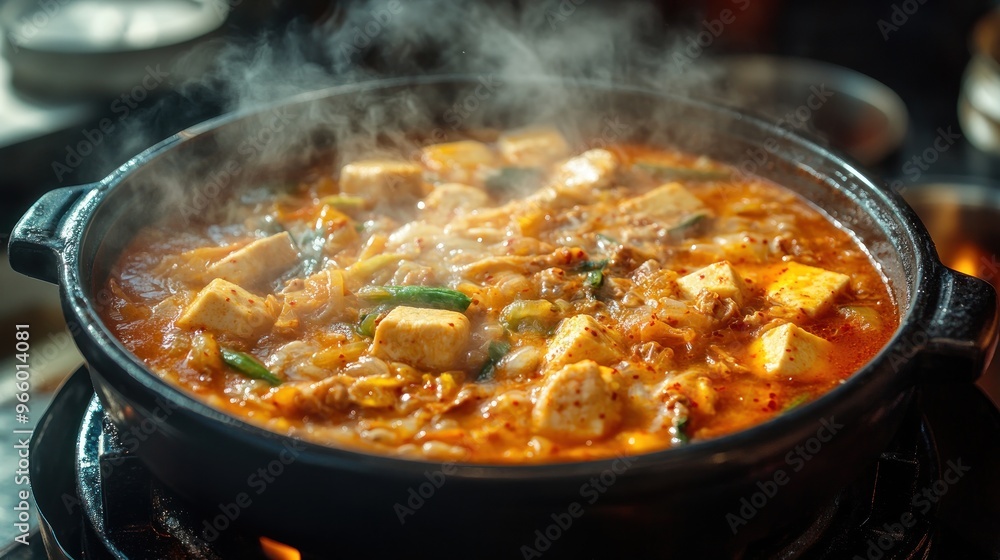 Kimchi Jjigae, Spicy Korean Stew Kimchi Jjigae, Spicy Korean Stew