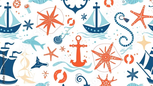 nautical pattern wallpaper