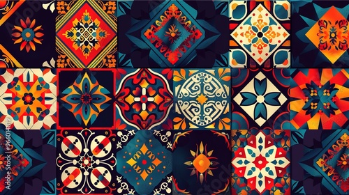 traditional quilt pattern wallpaper