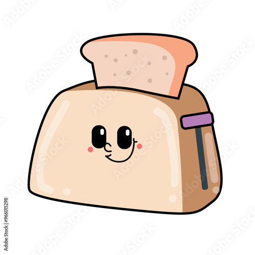 Toaster And Bread. Food Technology
