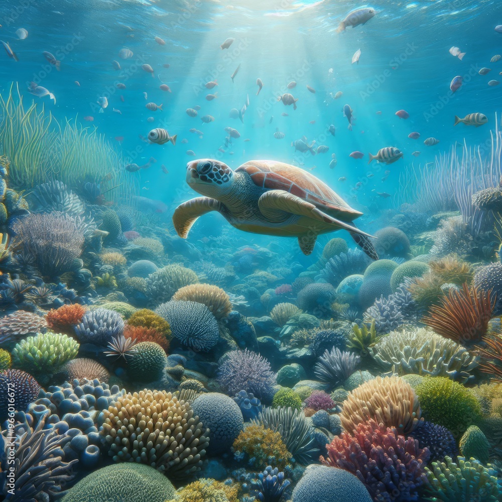 coral reef in the sea coral reef in the sea