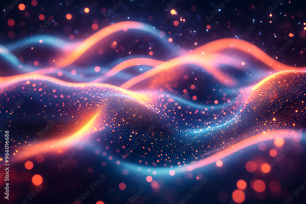 Abstract wave particle technology background
Abstract wave particle technology background
