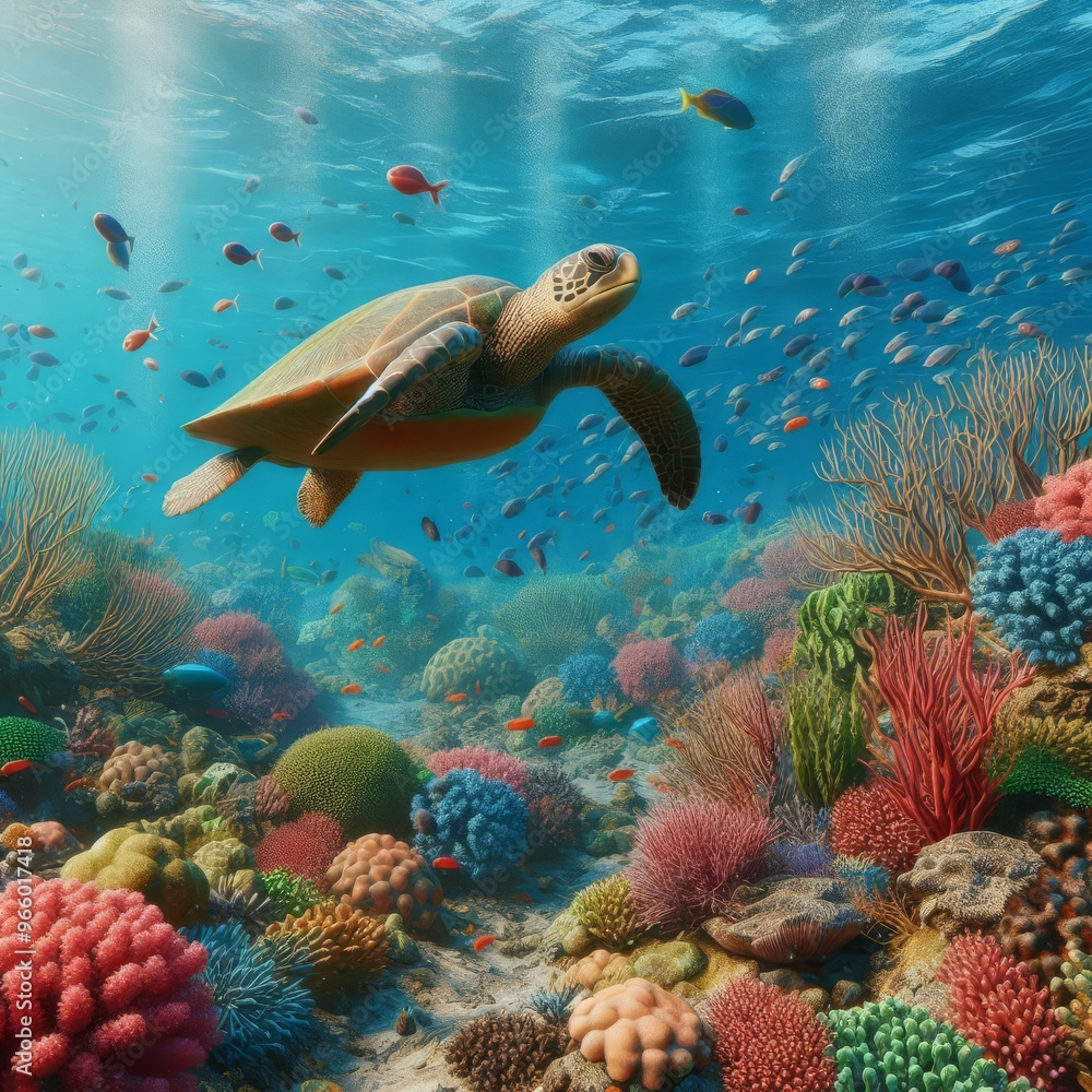 coral reef in the sea coral reef in the sea