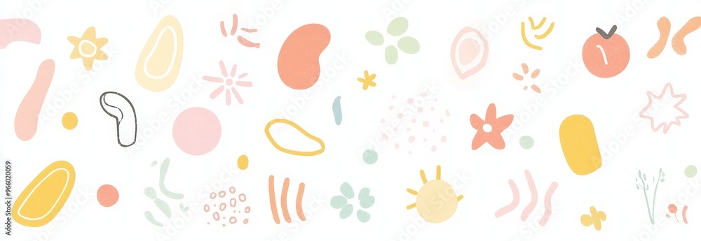 Blotch shape set. Liquid elements on white. Banner with fluid forms. Modern illustration. Blotch shape set. Liquid elements on white. Banner with fluid forms. Modern illustration.