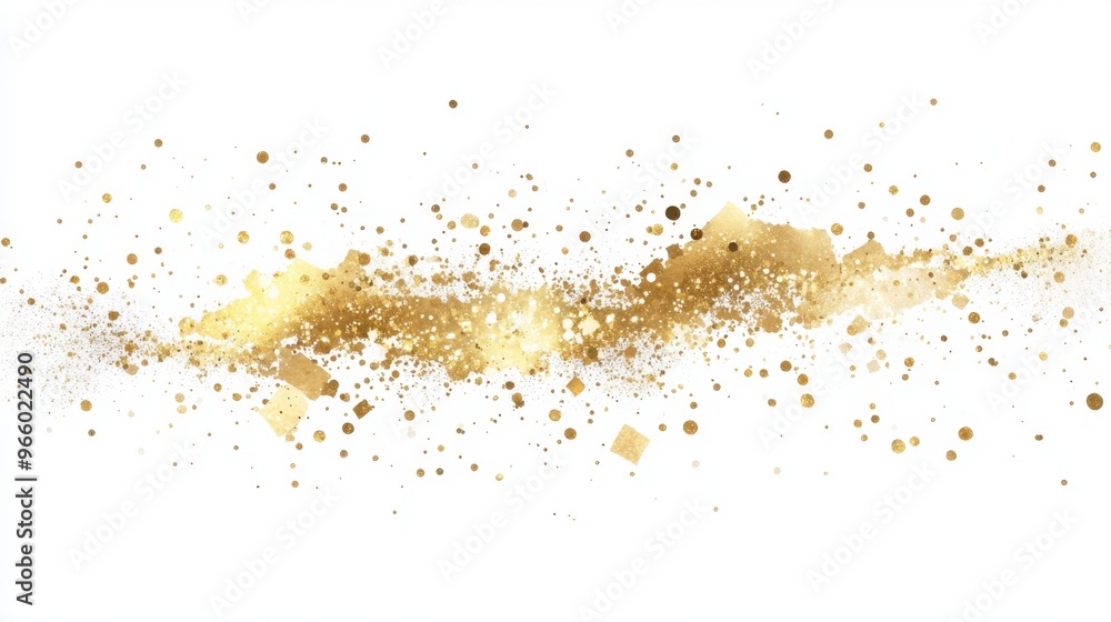 Gold splatter border with a sparkling texture, set against a transparent background, ideal for elegant framing. Gold splatter border with a sparkling texture, set against a transparent background, ideal for elegant framing.