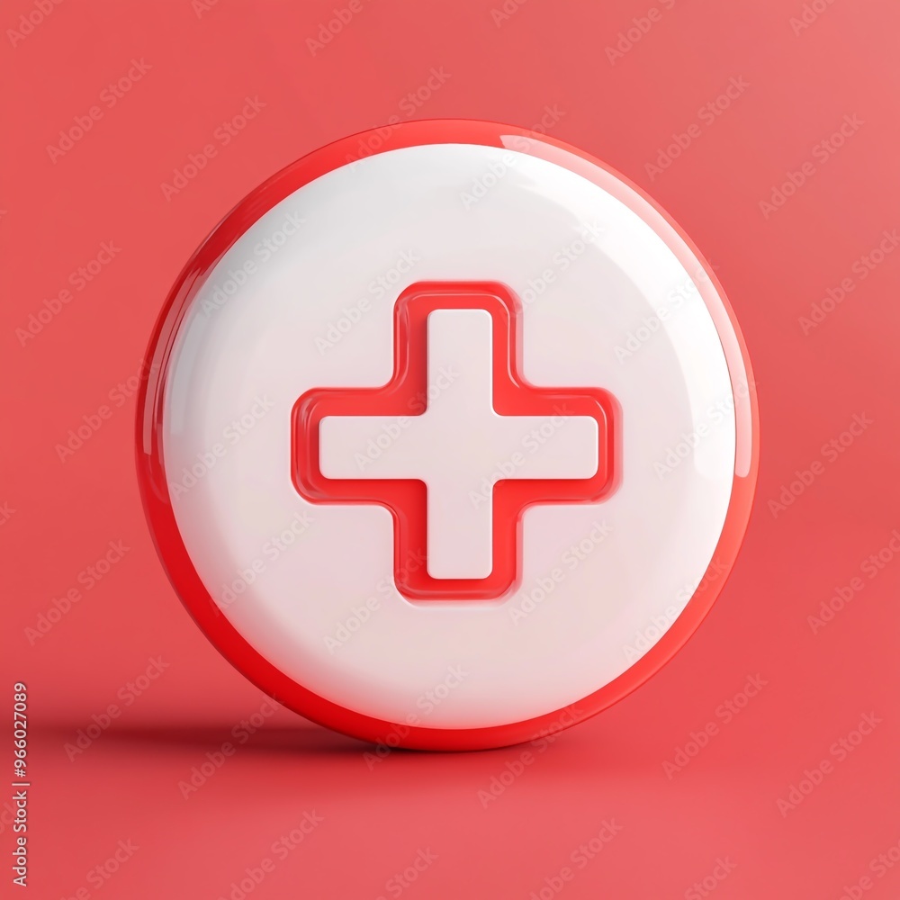3D Emergency Icon: Urgent Situation and Response Illustration Logo 3D Emergency Icon: Urgent Situation and Response Illustration Logo
