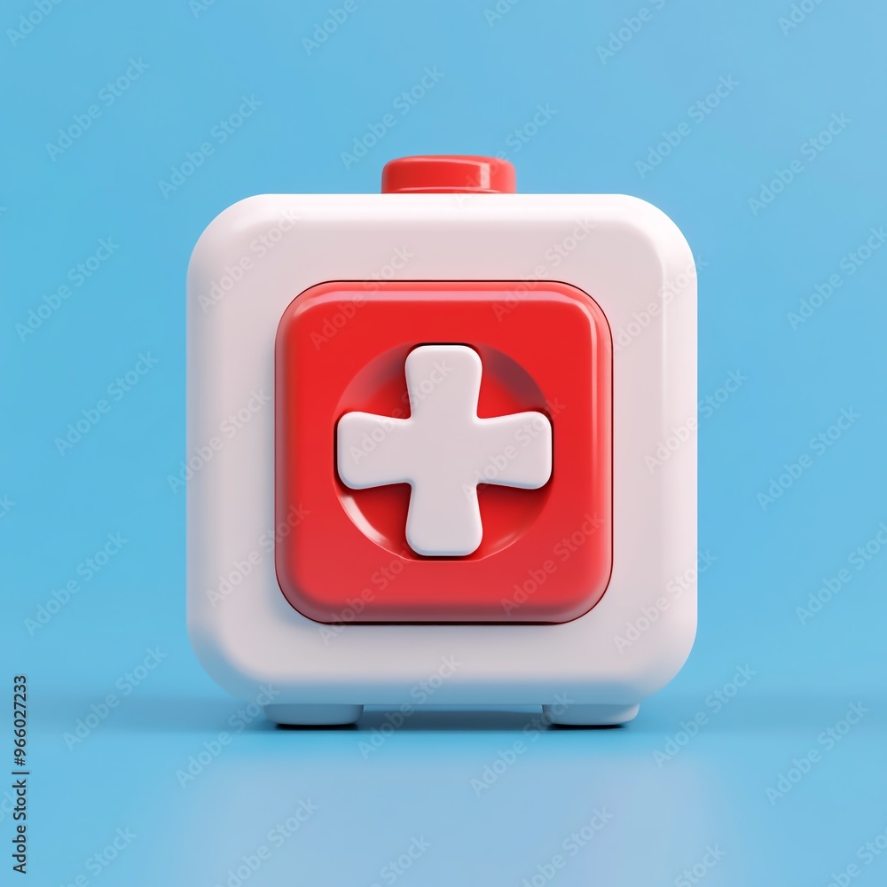 Obraz premium 3D Emergency Icon: Urgent Situation and Response Illustration Logo
