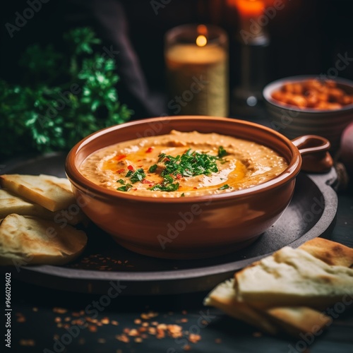 Wallpaper Mural Melitzanosalata with Roasted Eggplant and Pita – A Flavorful Mediterranean Dip Torontodigital.ca