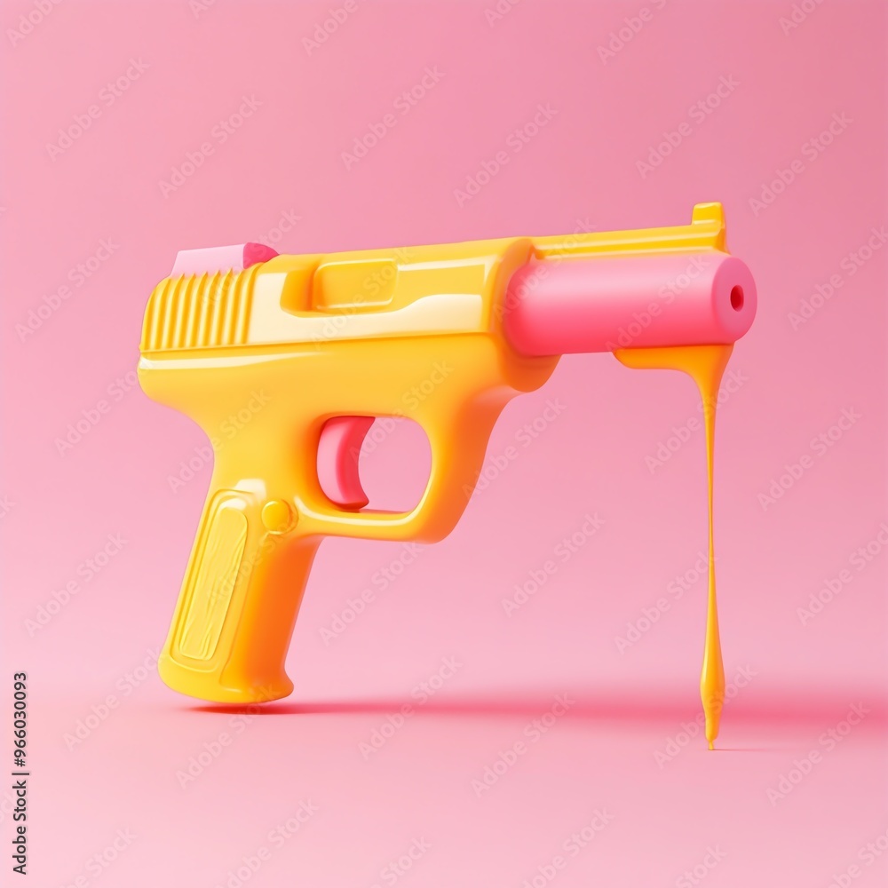 3D Hot Glue Gun Icon: Adhesive Tool and Crafting Illustration Logo 3D Hot Glue Gun Icon: Adhesive Tool and Crafting Illustration Logo