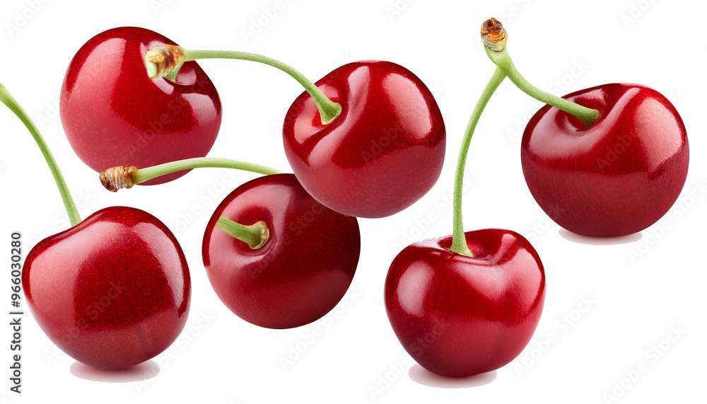 Falling cherry, isolated on white background, full depth of field
Falling cherry, isolated on white background, full depth of field