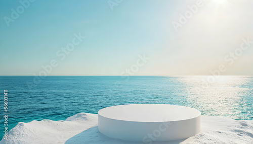 Wallpaper Mural white cup and sea Torontodigital.ca