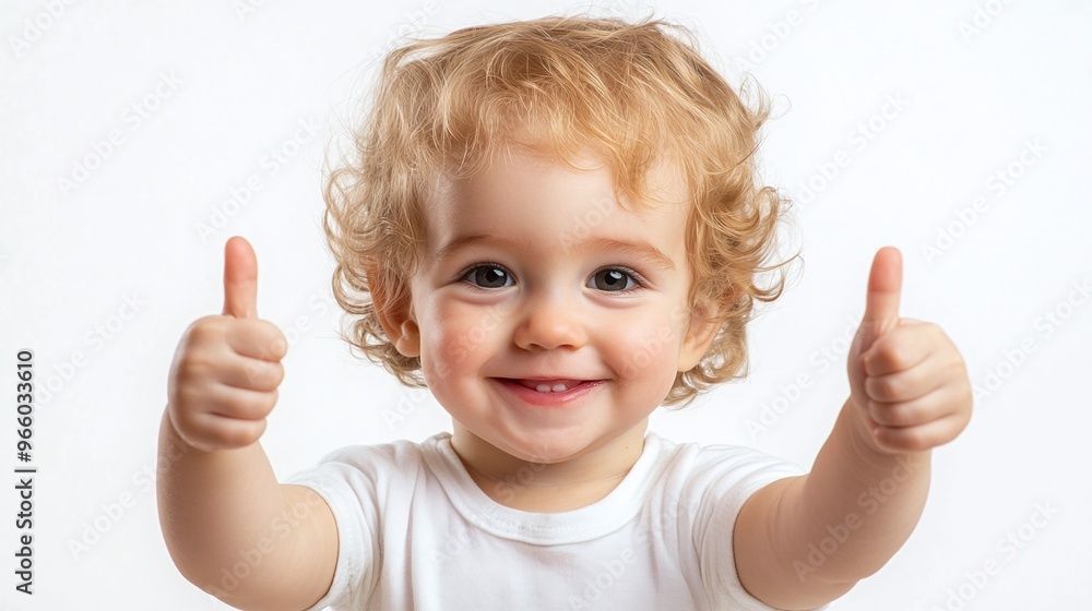 cute child giving a thumbs up sign isolated on a white background in an adorable portrait showcasing happiness and innocence cute child giving a thumbs up sign isolated on a white background in an adorable portrait showcasing happiness and innocence