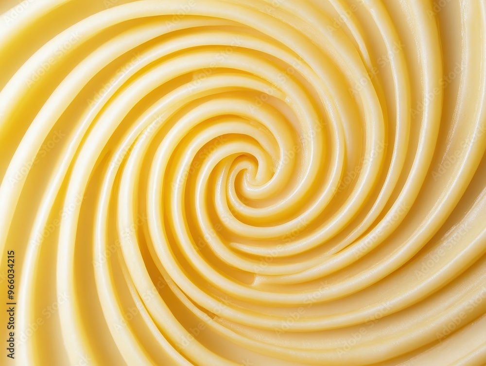Artistic Spiral: Single Strand of Spaghetti in Intricate Food Geometry Design Artistic Spiral: Single Strand of Spaghetti in Intricate Food Geometry Design