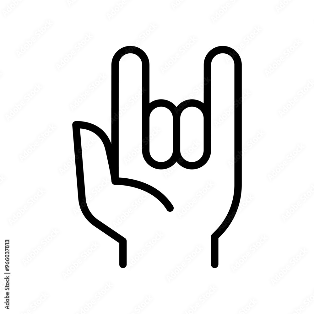 Love hand sign icon